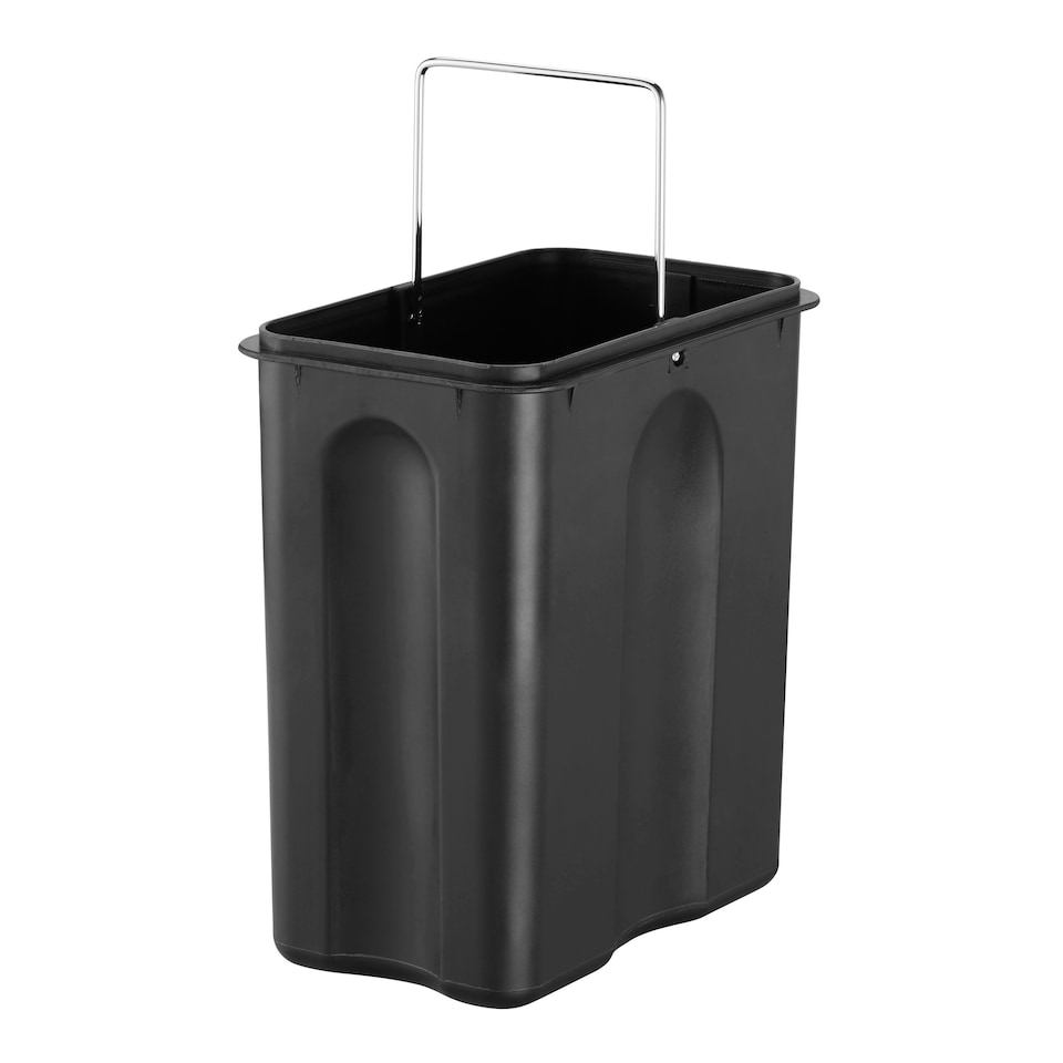 image 1 of BLACK+DECKER 5L Metallic Grey Pedal Bin with Soft Close Lid