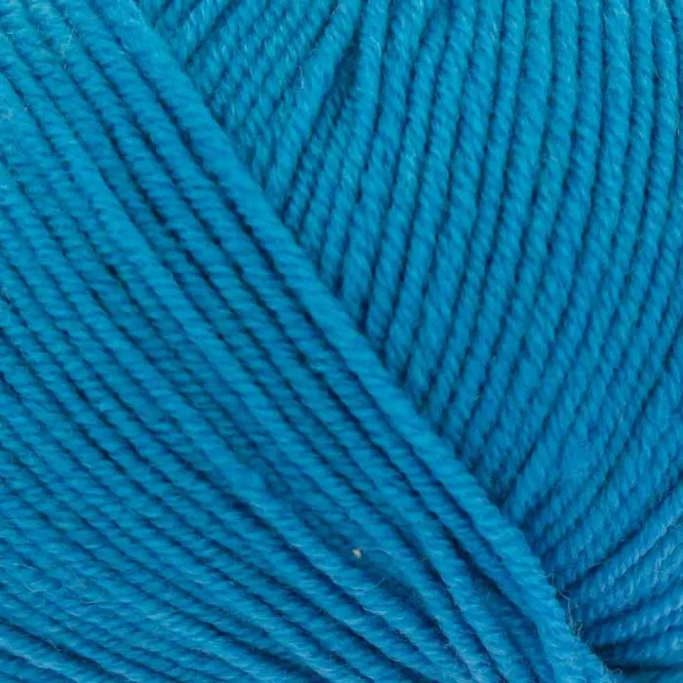 King Cole Turquoise Luxury Merino DK Yarn (Value Pack 12 x 50g Balls) For Crochet, Knitting - 140m per ball