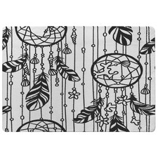 Black contour (Rug) Black | Large: 140x200cm