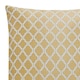 image 4 of Two Tone Geometric Jacquard 45cm x 45cm Ochre Cushion Set of 4 | Yellow | White | 45cm x 45cm x 10cm | 4