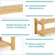 image 6 of Bamboo Shoe Bench 3-Tier Shoe Rack Stand Seater Shoes Organizer Storage Shelf | Brown | 1
