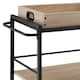 image 8 of Drinks Trolley Worcester - 3 shelves and removable tray, 4 swivel castors with parking brake | Brown | industrial wood light, oak Sonoma | 65 x 41,50 x 87 cm | 1