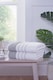 image 1 of Azure Stripe Cotton Hand Towel Set of 2, 50x80cm