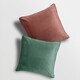 image 2 of Matte Velvet Soft Plain Reversible Scatter Cushion - 43cm x 43cm | Multi | Charcoal Silver