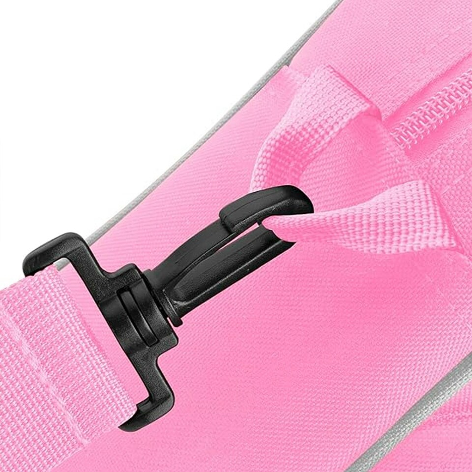 image 1 of Bagbase Compact Junior Dance Messenger Bag (15 Litres) - Classic Pink/Light Grey - One Size | Multi
