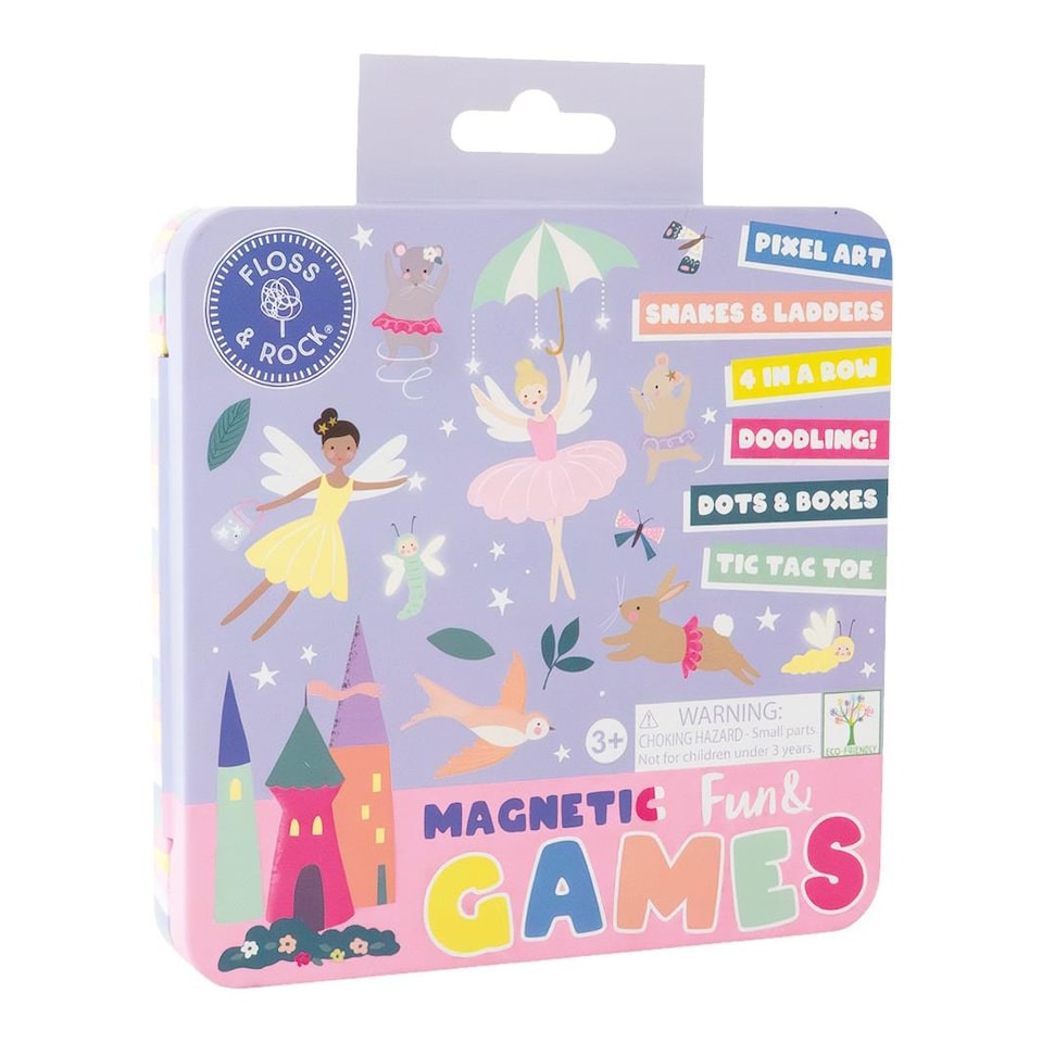 image 1 of Floss & Rock Magnetic Fun & Games Travel Activity Tin - Enchanted