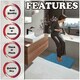 image 3 of VELVETIO Loop Bath Set Anti Slip Water Absorbent Soft Bathroom Rugs Blue | Peacock