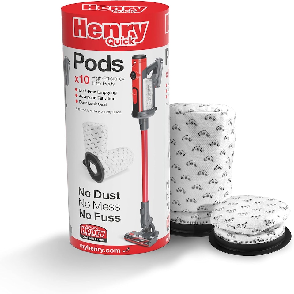 image 1 of Henry Quick Stick Vacuum Cleaner PODS Hoover Bags (Pack Of 10) - 915145A