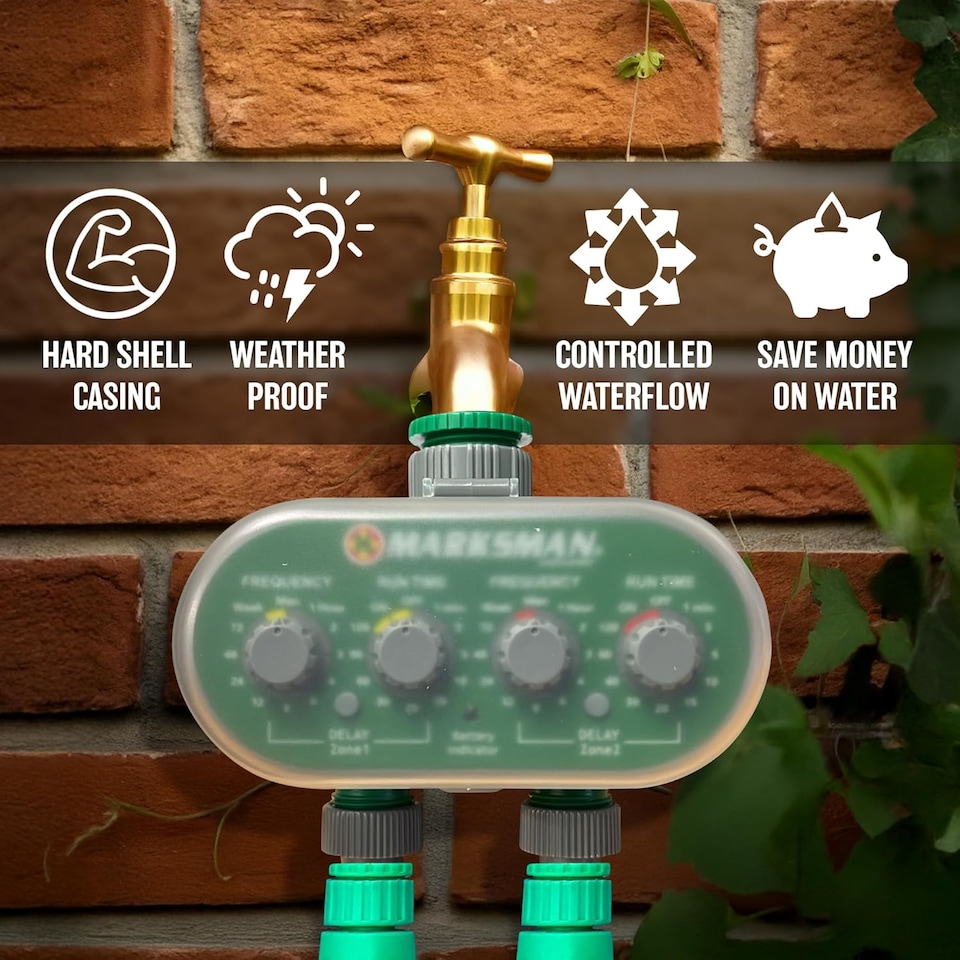 image 1 of Electronic Hose Water Timer Garden Plant Automatic Watering Irrigation