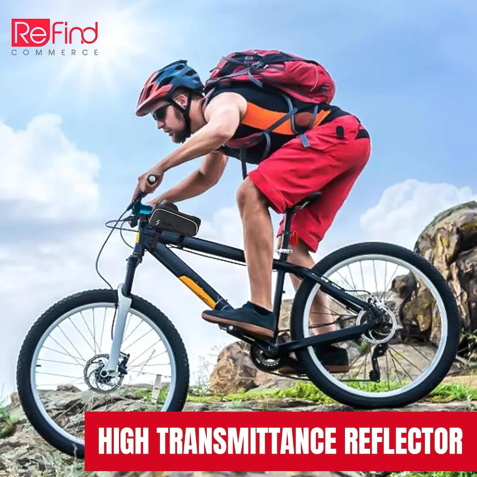 image 1 of Airtag Bike Reflector V2 Hidden Holder for Apple Airtag Reflector