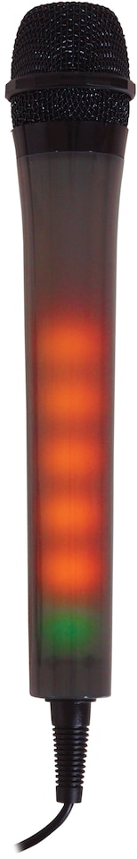 image 1 of Mr Entertainer Dynamic Vocal Microphone with LED Lights Black