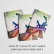 image 3 of Skateboard Grunge Style Birthday Greeting Card Urban Sports 3 Pack Blank Inside
