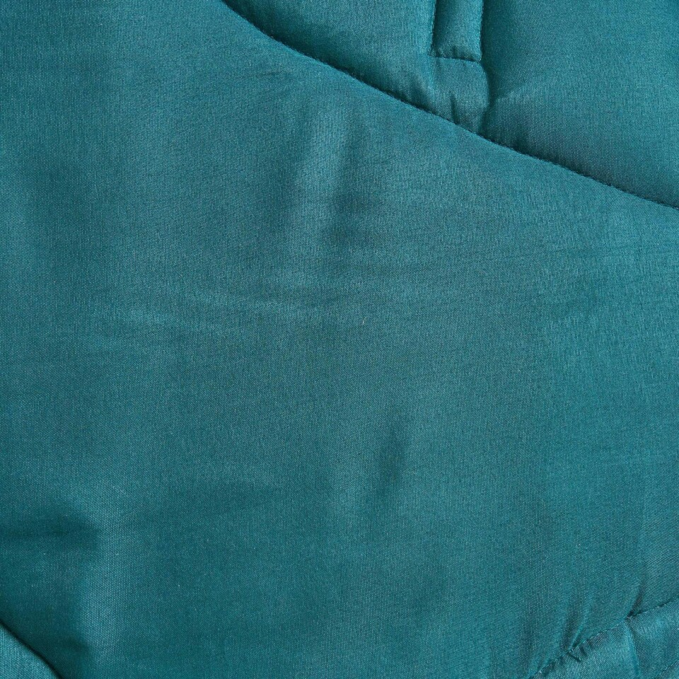 image 1 of OHS Quilted Embossed Patterned Soft Plump Coverless 7.5 Tog Washable Duvet Cover and Pillowcase Bedding Set Blue | Teal Gaming | Single