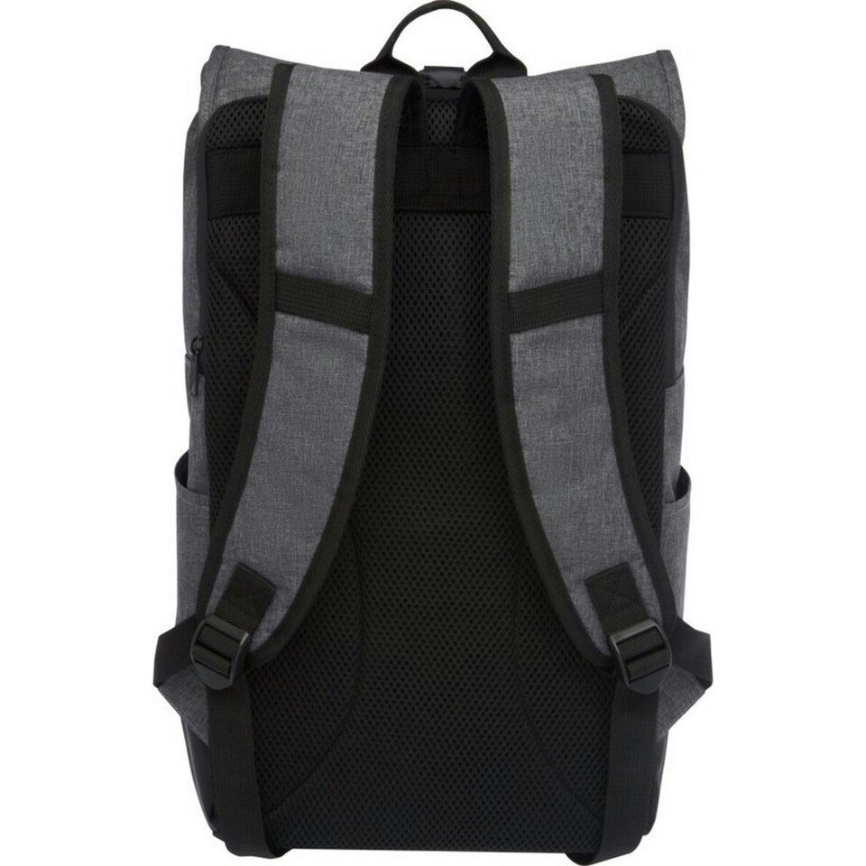 image 1 of Avenue Hose 15.6" Roll Up Laptop Bag - Solid Black/Heather Grey - One Size