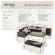 image 6 of Rattan lounge set with aluminum frame, Pula