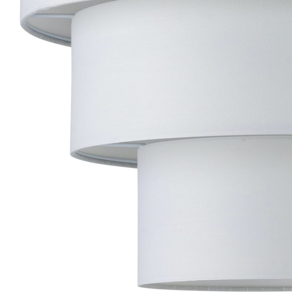 image 1 of Barty - White 38cm Tiered Pendant Shade | White | Large | 1