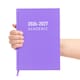 image 1 of 2026 2027 Academic Diary A5 Week to View - Mid Year Student Planner August 2026 to July 2027 - Hardback School College Organiser with Ribbon Bookmark (Purple) | Purple | Purple