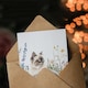 image 3 of Ragdoll Cat Lover Pet Wildflower Floral Portrait Birthday Greeting Card
