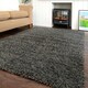 image 2 of KUKOON Slate Grey Deep Pile Shaggy Living Room Area Rug 60cm x 110cm