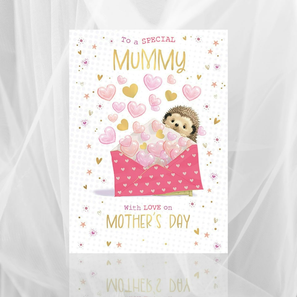 image 1 of Words 'n' Wishes Mother's Day Card for a Lovely Mummy on Mother's Day, 22 x 15.8 cm