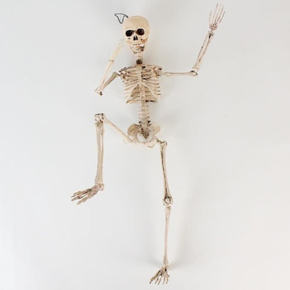 image 1 of Halloween Prop Movable Skeleton Hanging Decoration 50cm