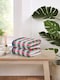 image 4 of Santa Cruz 6 Piece Cotton Towels Bale Set Striped Soft and Absorbent | Multi | Bath towel