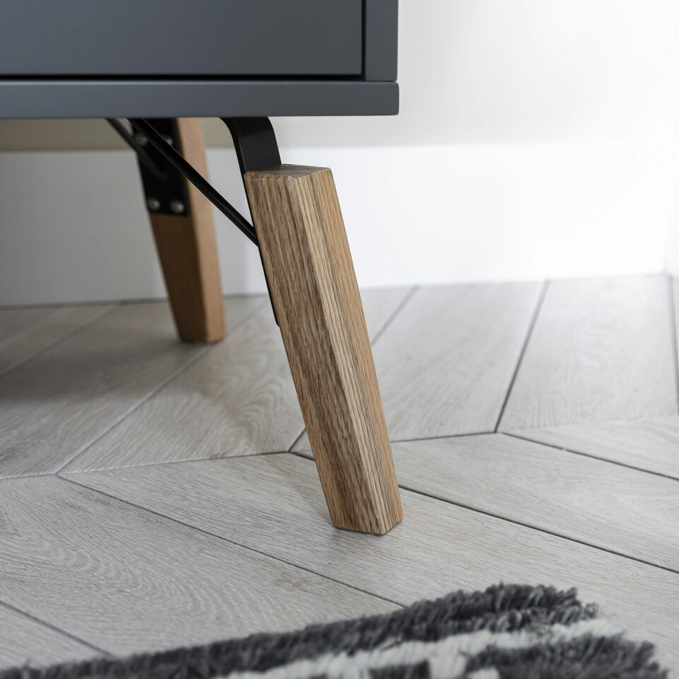 image 1 of Otto Sideboard Small with Drawer in Classic White | Grey