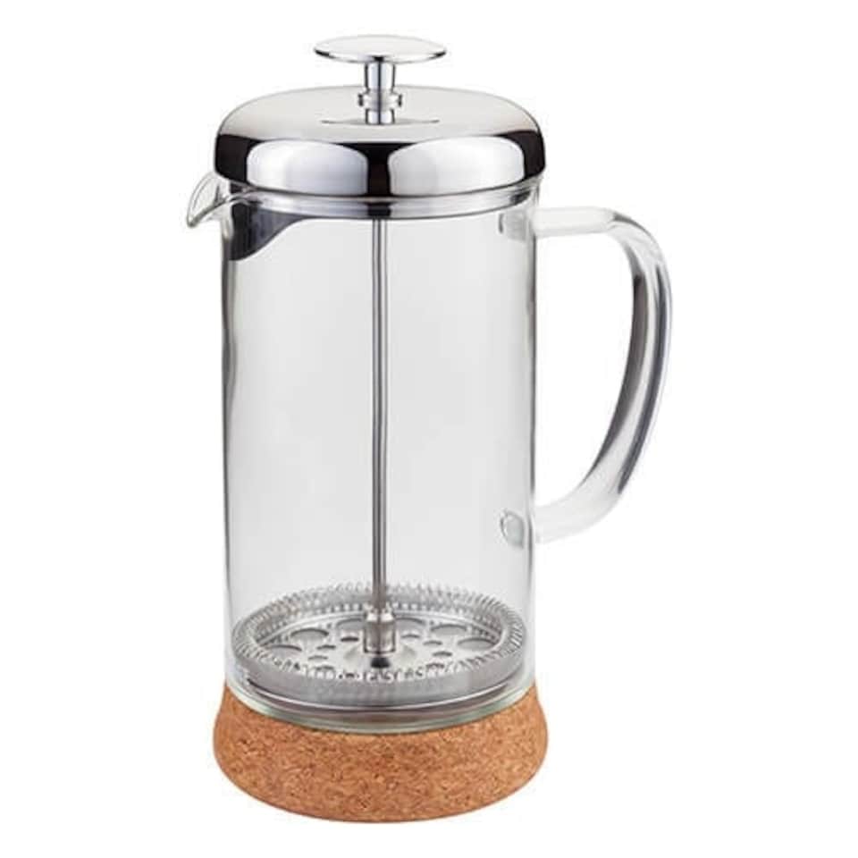 image 1 of Judge 8 Cup Glass Cafetiere with Stainless Steel Plunger 1 Litre