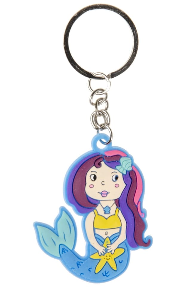 image 1 of Pack of 6 Mermaid Design Keychains