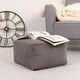 image 3 of icon Theo Beanbag Footstool Corduroy Charcoal Grey | Grey
