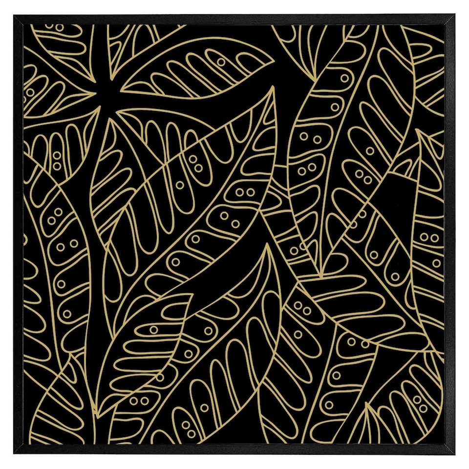 image 1 of Lined flower print (Picutre Frame) White | XS