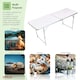 image 5 of Oypla 6ft Folding Outdoor Camping Picnic Market Kitchen Work Top Table White