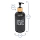 image 3 of Harbour Housewares Glass Dish Soap Dispenser - 500ml - Black