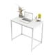 image 8 of Computer Desk 80cm White Rustic Wood Finish Sturdy Home Office Workstation for Small Spaces White