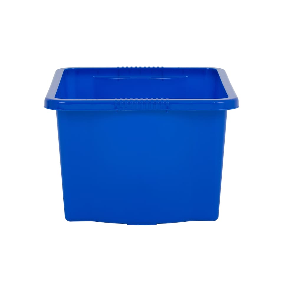 image 1 of Wham Stack & Store 4 x 35L Plastic Storage Boxes | Blue | 4