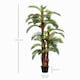 image 5 of Outsunny 150cm5FT Artificial Tropical Fern Tree Decorative Plant with Nursery Pot, Fake Plant for Indoor Decor | Green