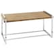 image 2 of Interiors by Premier Coffee Table, Wooden Surface Display Table, Stainless Steel Decorative Coffee Table For Bedroom Brown