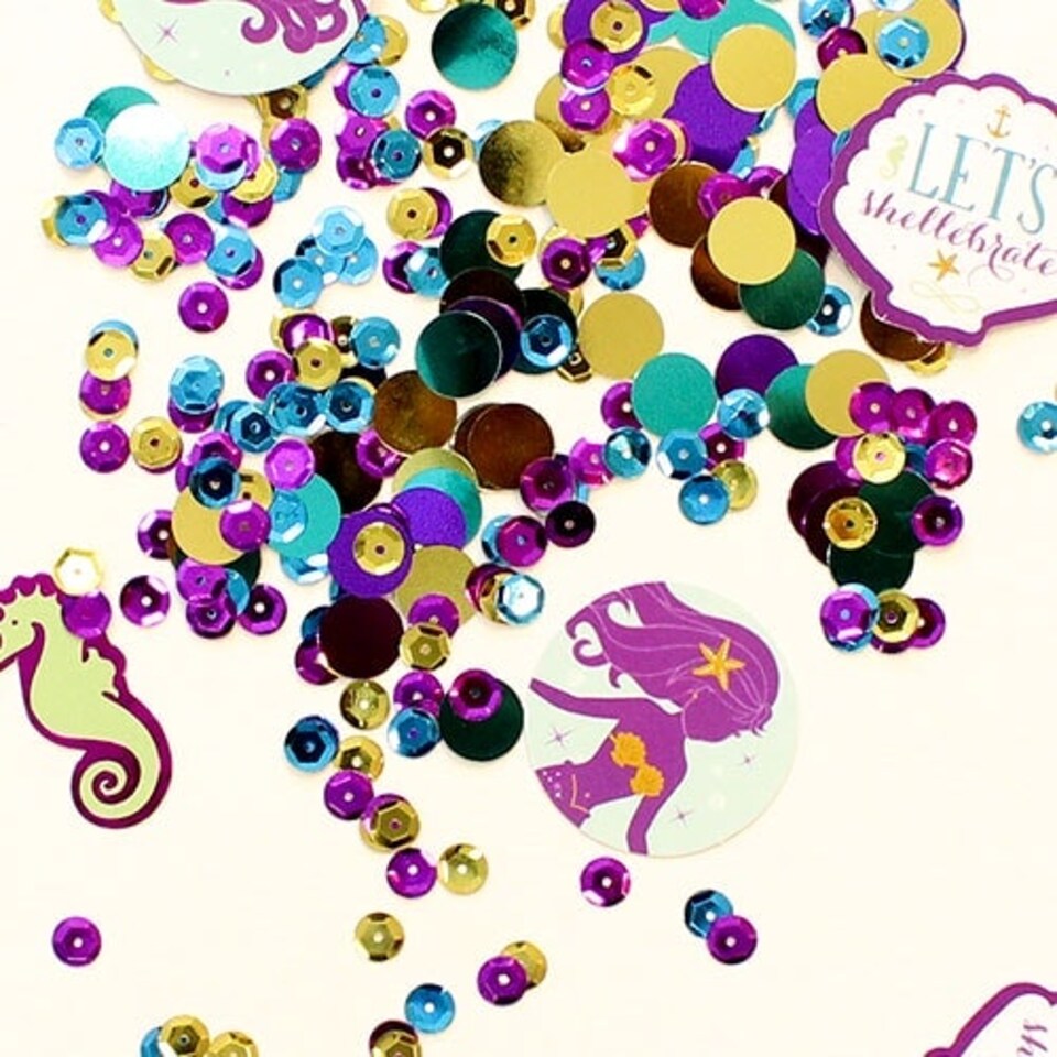Mermaid Value Table Confetti 34 Grams - Pack of 3