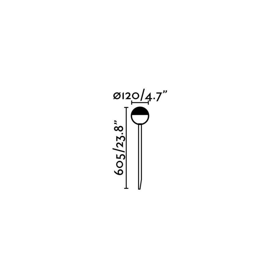 image 1 of Piccola Outdoor LED Spike White 6W 2700K IP65
