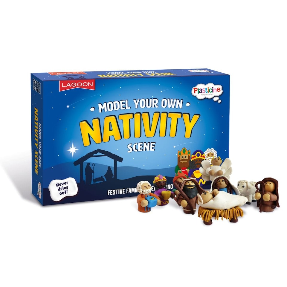 image 1 of University Games Plasticine Model Your Own Christmas Nativity Scene