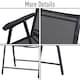 image 6 of Outsunny 2-PCS Garden Armchairs Outdoor Patio Folding Modern Furniture Black