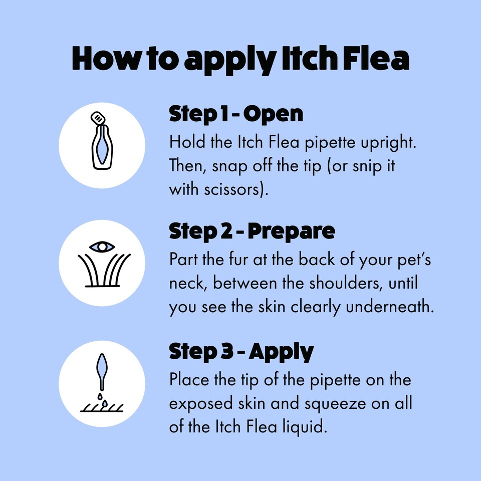 image 1 of Itch Flea Extra Large Dog Flea & Tick Spot On Treatment 1 Pipette (40+kg)