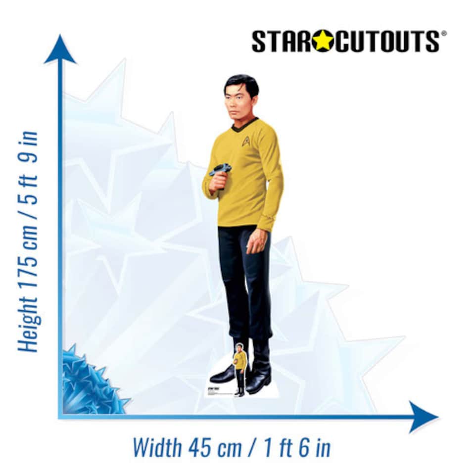 image 1 of Hikaru Sulu Star Trek Lifesize Cardboard Cutout 175cm