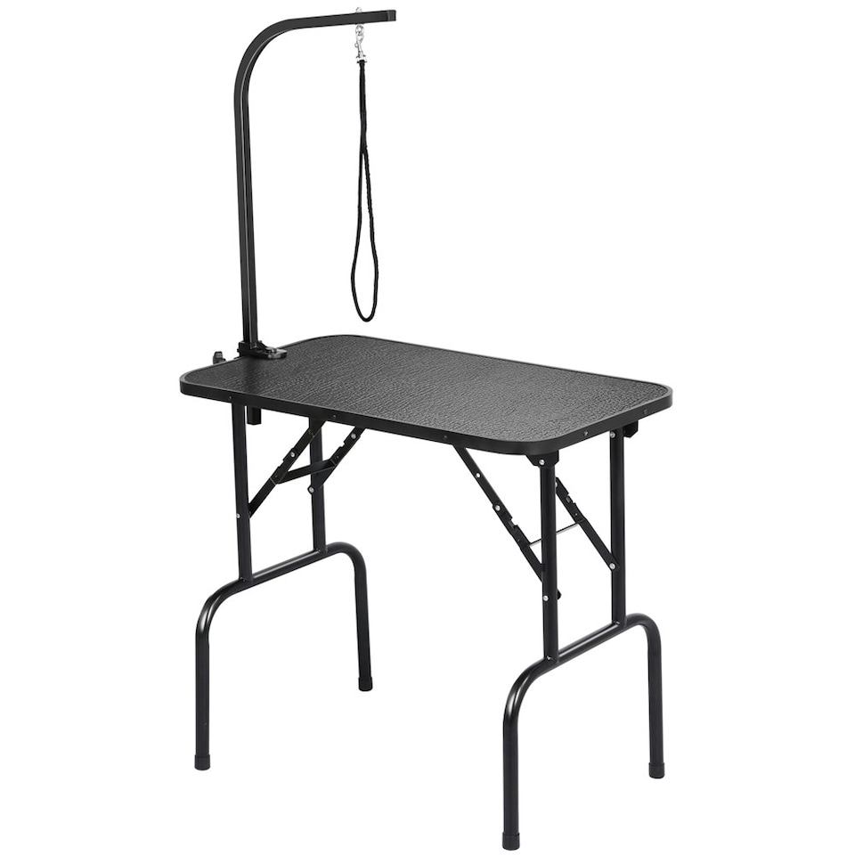 image 1 of Yaheetech 80.5 cm Wide Pet Foldable Grooming Table Black