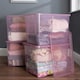 image 2 of Wham Crystal 4 x 80L Stackable Plastic Storage Boxes with Lids
