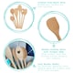 image 2 of Argon Tableware Wooden Scraper Spoons - 30cm - Pack of 3