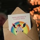 image 3 of Fun Rainbow Stripes Bauhaus Bright Funky Niece Birthday Card