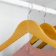 image 6 of Harbour Housewares Wooden Children's Hangers - Brown - Pack of 10