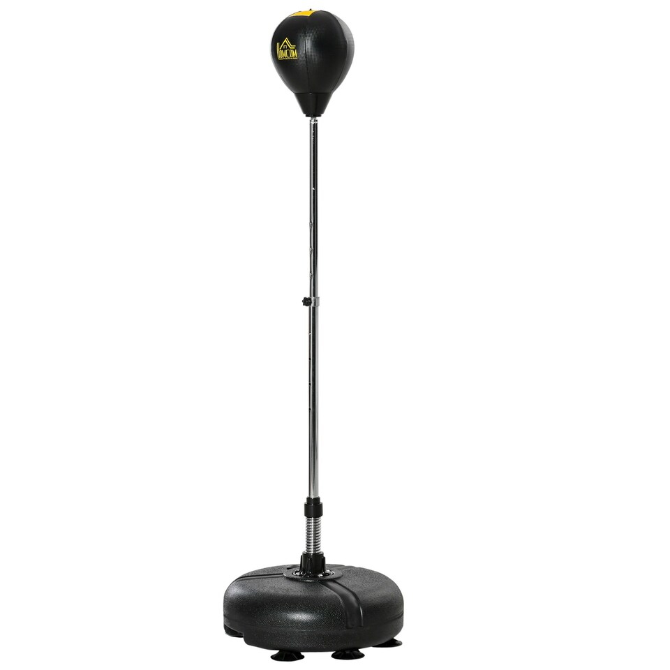 image 1 of HOMCOM Punching Bag with Stand Boxing Bag Set, 133-151cm, Gold Tone