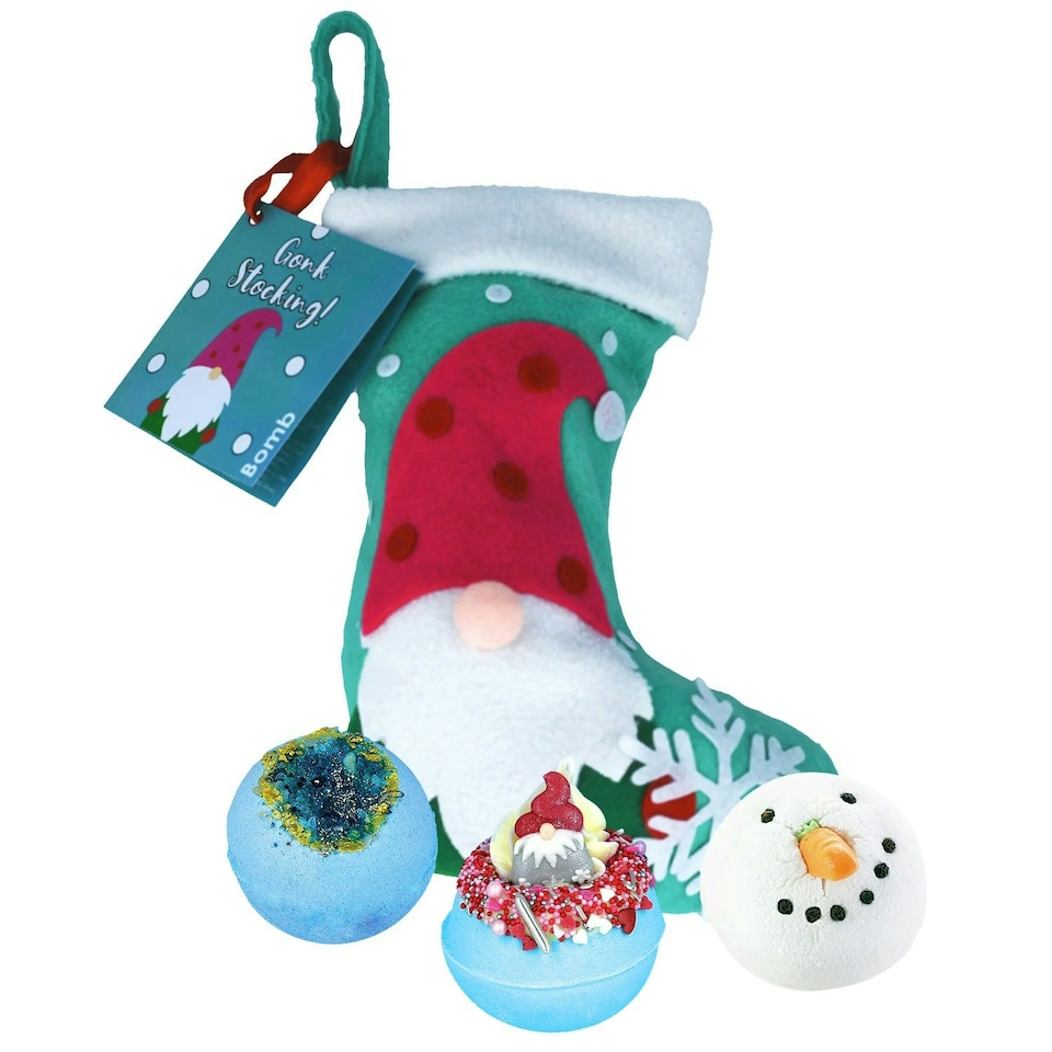 Bomb Cosmetics Gonk Stocking Set of 3 Bath Bombs Gift Set